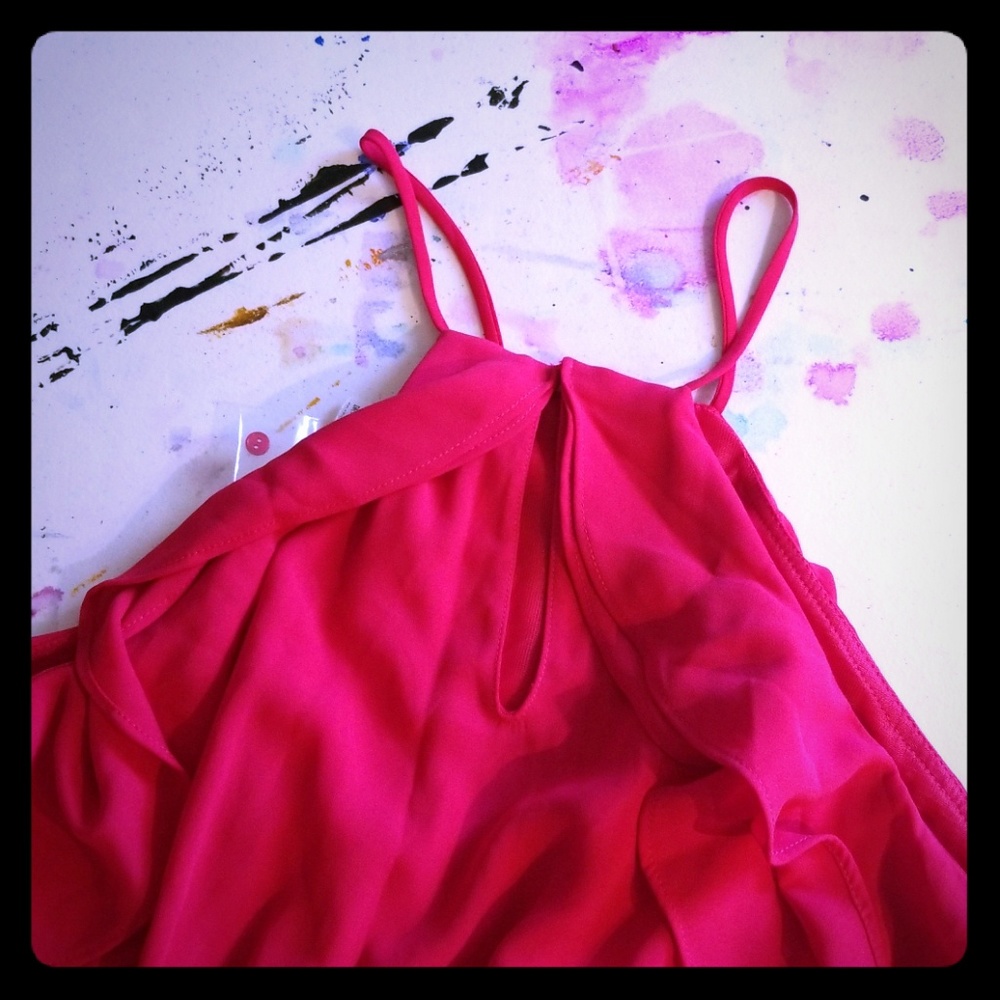 Pink dress front and back racer